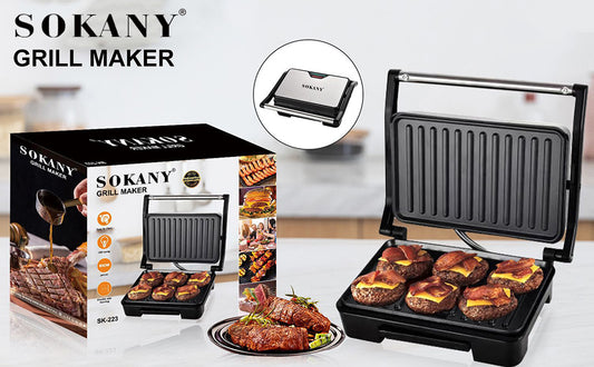 Tostadora Grill Sokany SK-223 – Compacta y Multifuncional