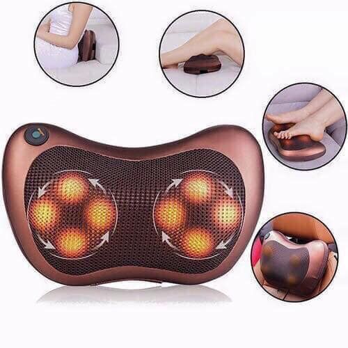 Almohada Masajeadora Ergonómica con Calor – Alivio Inmediato en Casa o Auto